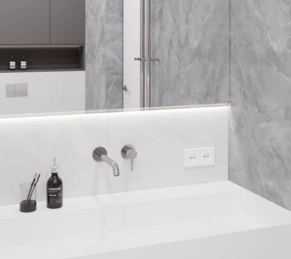 Regnum Bianco Керамогранит светло-серый CR6012G0401R 59,5х119,1 матовый