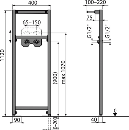 Монтажная рама для смесителя