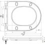 Сиденье дюропласт, soft close, металлическое крепление, BB8001SC