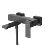 SLIDER-VD-GM Смеситель для ванны и душа однорычажный в комплекте с ручным душем, шлангом и держателем, оружейная сталь SLIDER-VD-GM Смеситель для ванны и душа однорычажный в комплекте с ручным душем, шлангом и держателем, оружейная сталь