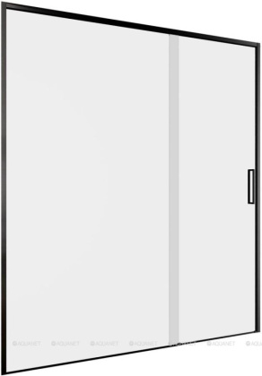 Душевая дверь Aquanet Pleasure Evo 160 AE65-N160-BT профиль черный, прозрачное стекло