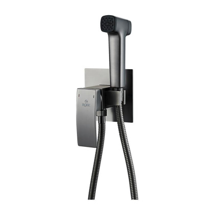 Гигиенический душ со смесителем Rose R1505T-2, оружейная сталь Гигиенический душ со смесителем Rose R1505T-2, оружейная сталь