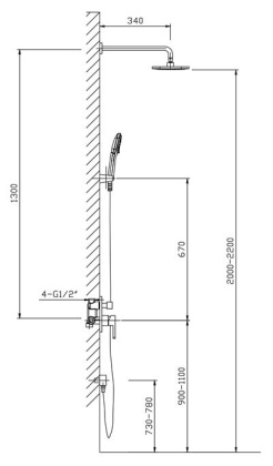Душевая система Timo Selene SX-2069/00 SM1113 Душевая система Timo Selene SX-2069/00 SM1113