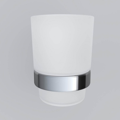 A7434300 Sense L, Стеклянный стакан с настенным держателем, хром A7434300 Sense L, Стеклянный стакан с настенным держателем, хром