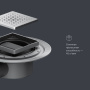 W01BD-P11-010-01SB MasterFlow Трап для душа точечный универс затвор Cut Gradient 10см цвет сталь мат W01BD-P11-010-01SB MasterFlow Трап для душа точечный универс затвор Cut Gradient 10см цвет сталь мат
