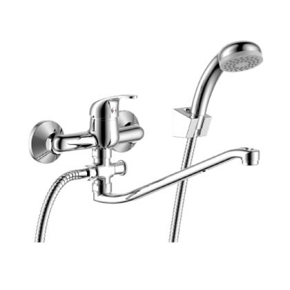 Смеситель Rossinka Y35-35 для ванны универсальный с S-образным изливом