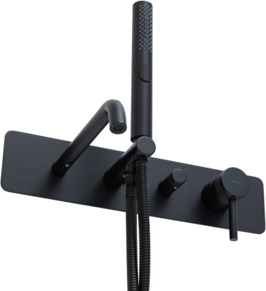 Смеситель для ванны Allen Brau Priority 5.31A05-31 (с внутренней частью) черный матовый Смеситель для ванны Allen Brau Priority 5.31A05-31 (с внутренней частью) черный матовый