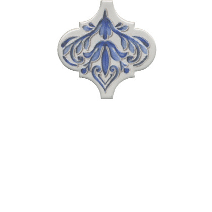 Декор VT\A318\65000 Арабески Майолика белый/синий/голубой (6,5см*6,5см*7мм) (26шт/0,11м2) орнамент, шт Декор VT\A318\65000 Арабески Майолика белый/синий/голубой (6,5см*6,5см*7мм) (26шт/0,11м2) орнамент, шт