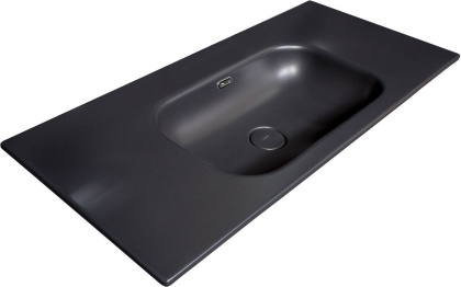 Столешница моноблок Vallessi 80 антрацит глянец керамика