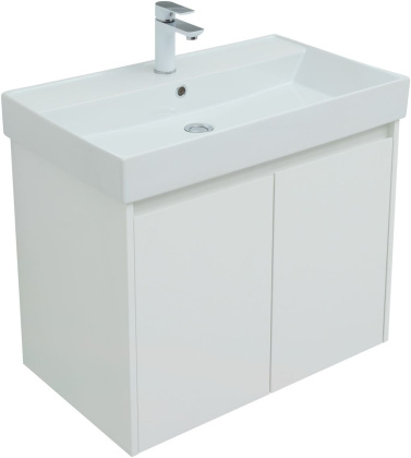 Тумба под раковину Aquanet Nova Lite 75 белый глянец (2 дверцы) Тумба под раковину Aquanet Nova Lite 75 белый глянец (2 дверцы)
