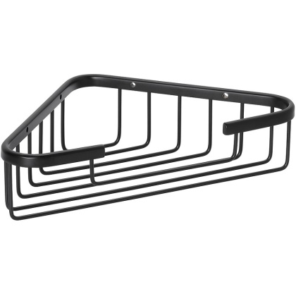 Полка корзина Bemeta Cytro 102308120 угловая, Черная матовая