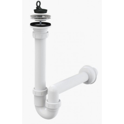 Сифон трубчатый с нержавеющей peшeткой DN70