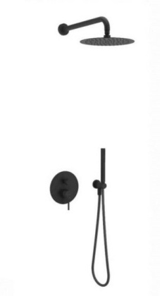 Система для душа скрытого монтажа EXCELLENT Pi AREX.SET.1247BL (черный мат)