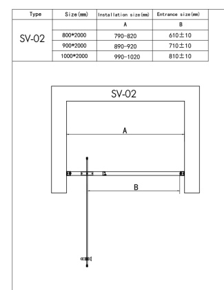 Душевая дверь RGW Stilvoll SV-02B 90 06320209-14 профиль Черный стекло прозрачное