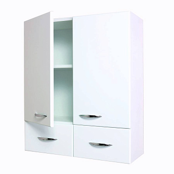 Шкаф Onika Кредо 60 подвесной, белый, с ящиками
