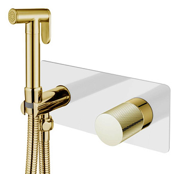 Смеситель гигиенический STICK WHITE TOUCH GOLD Смеситель гигиенический STICK WHITE TOUCH GOLD