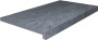 Ступень клееная DL600600R20\GLF Роверелла серый тёмный 34х60х20 (2шт/уп), шт