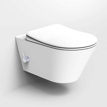 Унитаз подвесной с функцией биде, Avva Белый матовый