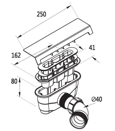Комплект ножек для поддона из искусственного мрамора CEZARES TRAY-LEGS-AS-09 Комплект ножек для поддона из искусственного мрамора CEZARES TRAY-LEGS-AS-09