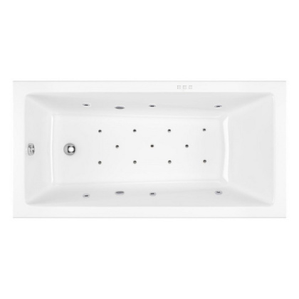 Ванна EXCELLENT Wave 180x80 "RELAX" (хром)