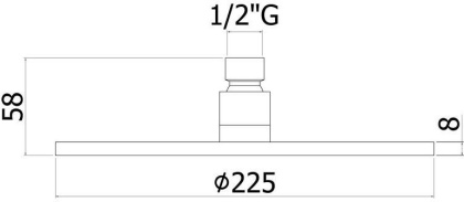 Верхний душ с держателем Paffoni Master ZSOF074BO + ZSOF034BO Верхний душ с держателем Paffoni Master ZSOF074BO + ZSOF034BO