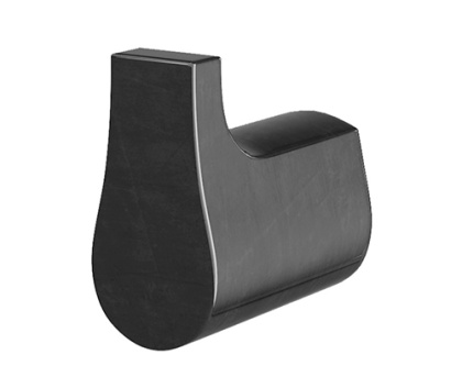 Крючок Wiese, 3х6х6 см, черный, K-8923