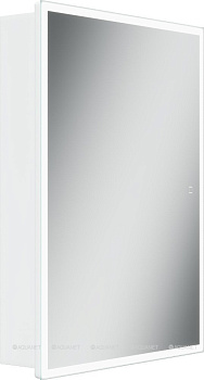 Зеркальный шкаф для ванной комнаты SANCOS  Cube 600х140х800 с подсветкой, арт.CU600