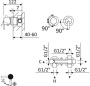 LEAF-VDIM3-L-ST Встраиваемый однорычажный смеситель на 3 выхода, исполнение Satinox LEAF-VDIM3-L-ST Встраиваемый однорычажный смеситель на 3 выхода, исполнение Satinox