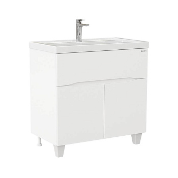 Тумба Onika Стрим 80 напольная, белая (ум. Фостер 80)