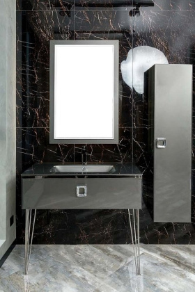 Пенал LUCIDO Глянцевый Графит 307005 772-GR Boheme