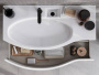 Тумба RIVA 100 см левая, белая матовая RV.100Lh\WHT.M