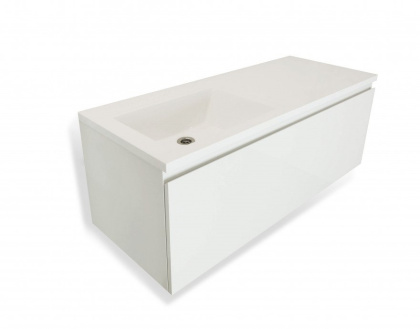 Тумба подвесная под умывальник Dallas Luxe 1150х482 правосторонняя 1 ящик (ШхГхВ) 1142х476х430 Тумба подвесная под умывальник Dallas Luxe 1150х482 правосторонняя 1 ящик (ШхГхВ) 1142х476х430