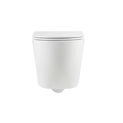 Унитаз подвесной Point Венера безободковый, белый, сиденье дюропласт микролифт быстросъем., PN41071