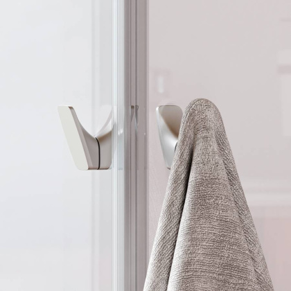 W87G-403-8080-МТ Sunny Душевое ограждание квадратное, раздвижные двери 80x80 серебро,стекло прозрачное