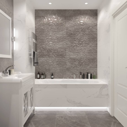 Декор Marmolino Crystal Grey W M/STR 30х90 R Glossy 1 Декор Marmolino Crystal Grey W M/STR 30х90 R Glossy 1