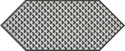 Декор 3 HGD\A482\35006 Келуш Черный/Белый (34см*14см*6,9мм) (10шт/0,476м2) Орнамент, шт