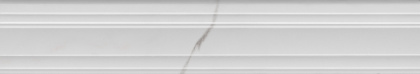 Бордюр Багет Монте Тиберио белый глянцевый обрезной 40x7,3x2,7