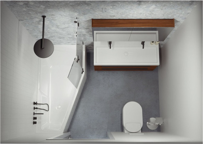 Акриловая ванна Riho Rething Space 180x110 L