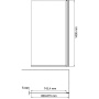 Berkel 48P01-80R Matt glass Стеклянная шторка на ванну Wasserkraft