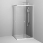 W87G-403-100100-MT Sunny Душевое ограждание квадратное, раздвижные двери 100x100 серебро,стекло прозрачное