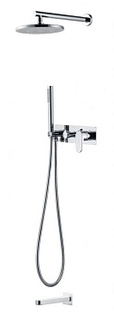 Смеситель встроенный для душа с верхней лейкой и изливом SPECTRE Chrome Смеситель встроенный для душа с верхней лейкой и изливом SPECTRE Chrome