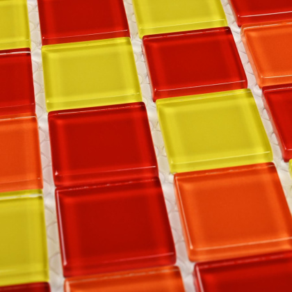 Мозаика стеклянная Fruit mix (чип 4*25*25) 300*300(22шт.-1.98м2), м2