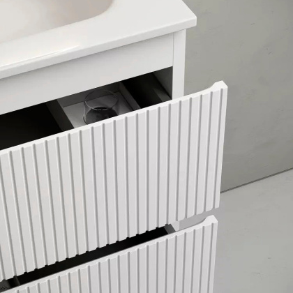 Тумба подвесная SANCOS Snob T 590х445х500, c двумя ящиками оснащенными доводчиками, Bianco, арт.SNT60W Тумба подвесная SANCOS Snob T 590х445х500, c двумя ящиками оснащенными доводчиками, Bianco, арт.SNT60W