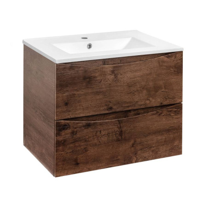 База под керамическую раковину Mia 700 подвесная, 2 выкатных ящика soft close, R.Wood База под керамическую раковину Mia 700 подвесная, 2 выкатных ящика soft close, R.Wood