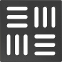 Pешетка 102×102 мм, нержавеющая сталь, черный-мат Pешетка 102×102 мм, нержавеющая сталь, черный-мат