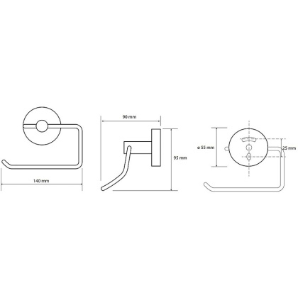 Держатель туалетной бумаги Bemeta Sablo 160112042 Золото матовое, без крышки
