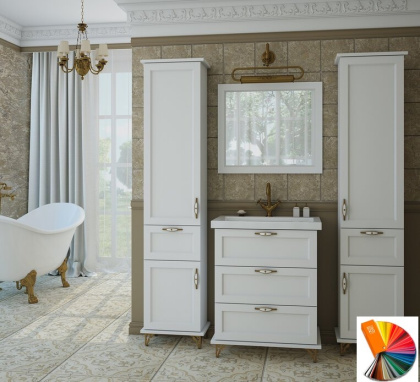 Тумба напольная под умывальник Bali Classic 800х450 3 ящика (ШхГхВ) 800х446х880 Тумба напольная под умывальник Bali Classic 800х450 3 ящика (ШхГхВ) 800х446х880