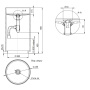 Раковина Salini S-Stone Armonia 45 см 130111SMRH, матова Раковина Salini S-Stone Armonia 45 см 130111SMRH, матова