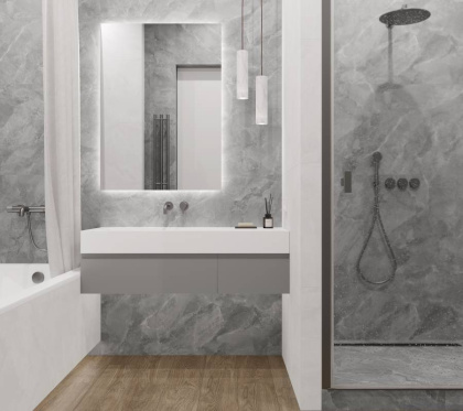 Regnum Bianco Керамогранит светло-серый CR6012G0401R 59,5х119,1 матовый