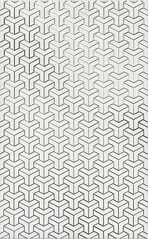 Декор HGD\A371\6397 Ломбардиа белый 40см*25см*8мм (1уп/10шт/)матовый, шт